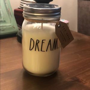 NWT Rae Dunn “Dream” mason jar scented candle